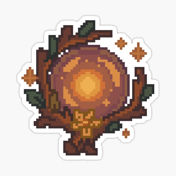 Item preview, L’Orbe de Soir d’Été |  Stickers Pixel Art Fantasy designed and sold by nuinlyflore.
