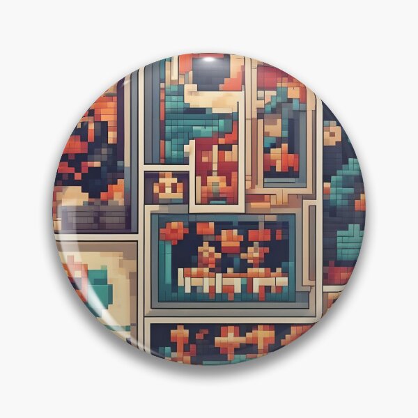 Item preview, Pixelated Collage Abstract Art designed and sold by Esterlane.