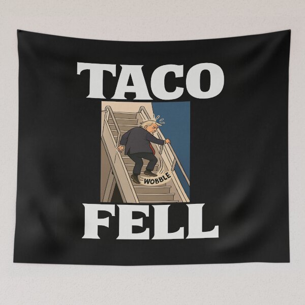 Item preview, Taco Fell - Political Humor Illustration designed and sold by Owcomm.