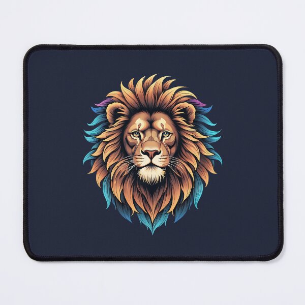 Item preview, Lion head with colorful mane designed and sold by Danh Style.