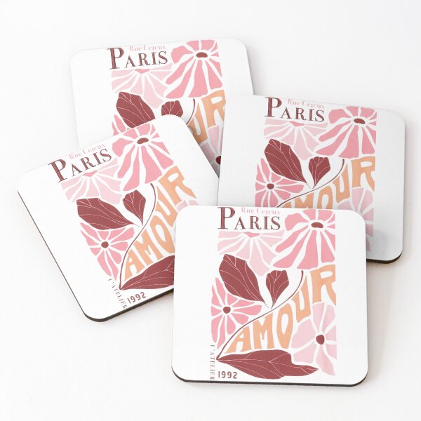 Item preview, Vintage Paris Amour Floral Poster Illustration designed and sold by NOCTIS GALLERY .