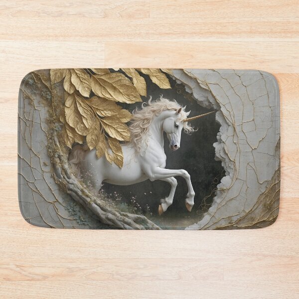 Item preview, Veinbound Unicorn – Cracked Wall & Golden Fantasy by LaLi Designs designed and sold by LaLi-Designs.