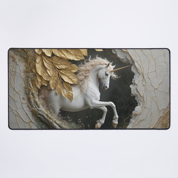 Item preview, Veinbound Unicorn – Cracked Wall & Golden Fantasy by LaLi Designs designed and sold by LaLi-Designs.