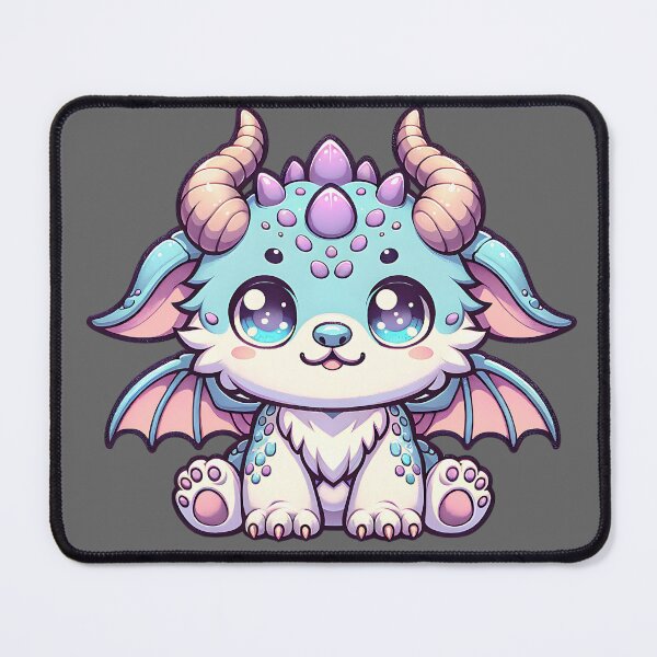Item preview, Little Moat Monster Kawaii Fantasy Creature Dragon Hybrid Goat designed and sold by 3rd Eye Perceptions.