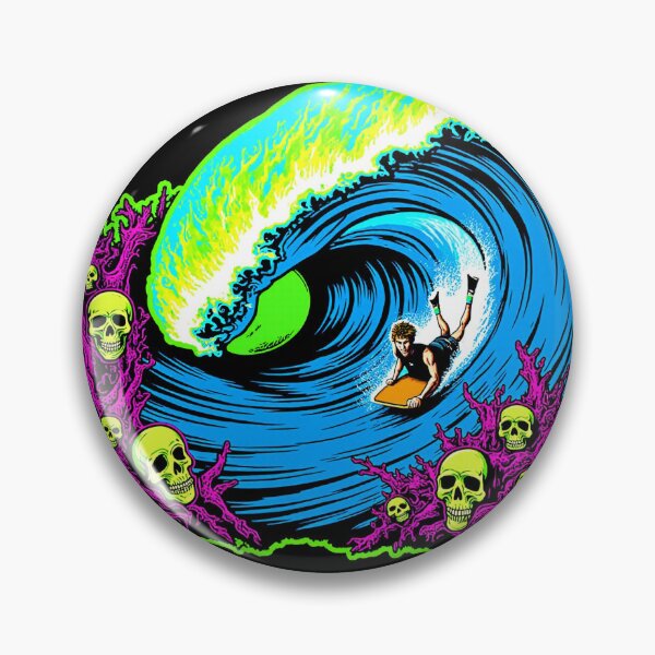 Item preview, Neon Death Slab – Bodyboarding the Vortex designed and sold by Design--Spore.