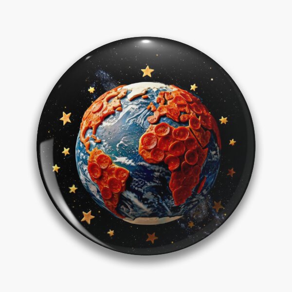 Item preview, Earth Pizza Pie Pepperoni designed and sold by Helios Be. Lavsh.