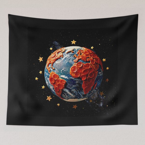 Item preview, Earth Pizza Pie Pepperoni designed and sold by Helios Be. Lavsh.
