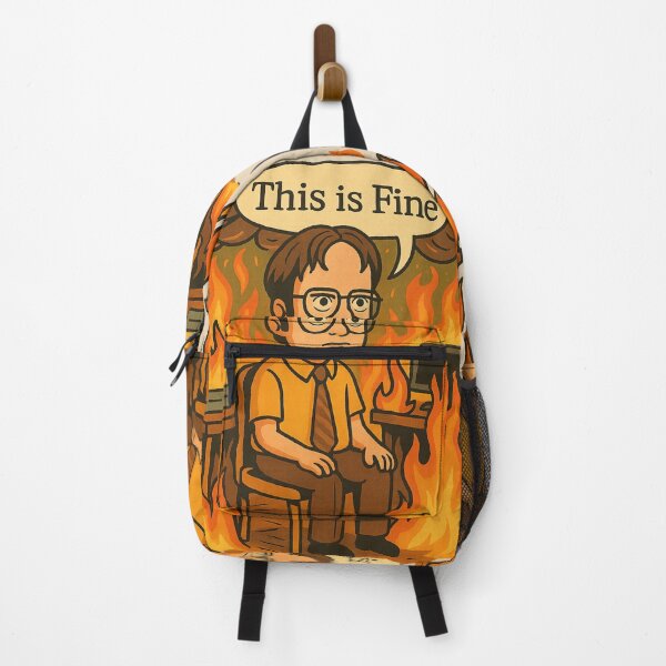 Item preview, Dwight Schrute “This Is Fine” Meme – The Office Crossover Parody designed and sold by GirlyPopped.