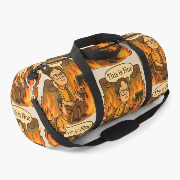 Item preview, Dwight Schrute “This Is Fine” Meme – The Office Crossover Parody designed and sold by GirlyPopped.