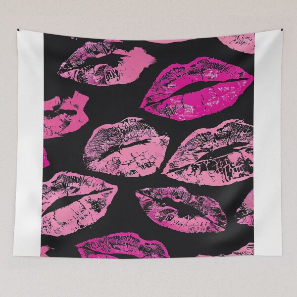 Item preview, Pink lips pattern designed and sold by saly55887.