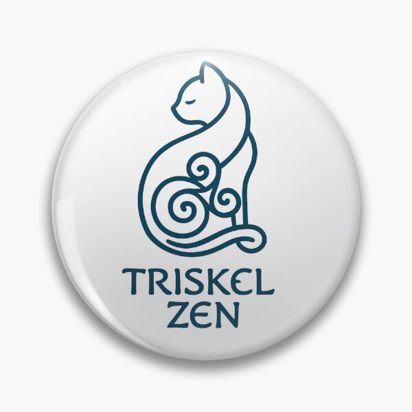 Item preview, curvy triskel cat designed and sold by Triskelzen.