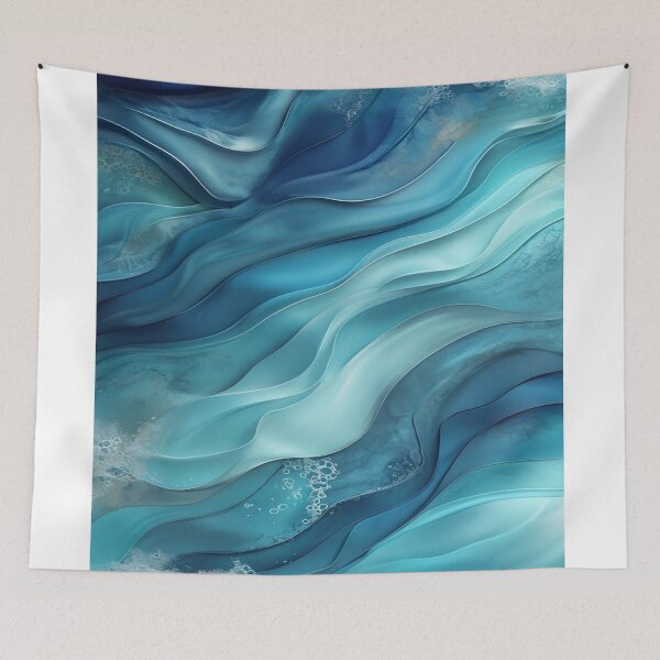 Item preview, Watercolor Wave Pattern designed and sold by saly55887.