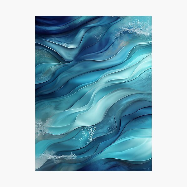 Item preview, Watercolor Wave Pattern designed and sold by saly55887.