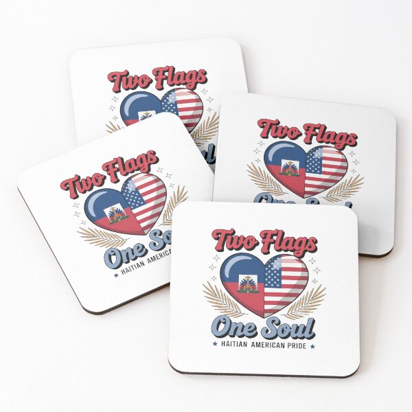 Item preview, Two Flags, One Soul. Haitian American Pride designed and sold by Francy Fits.