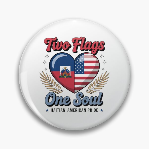 Item preview, Two Flags, One Soul. Haitian American Pride designed and sold by Francy Fits.