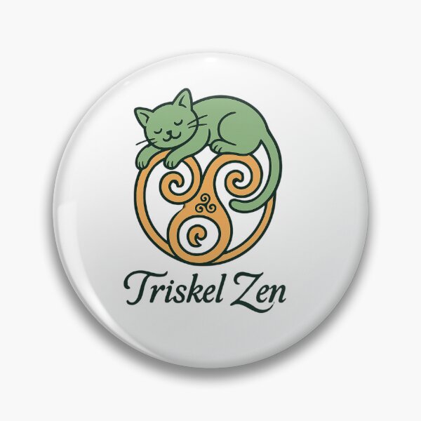 Item preview, Cat on triskel designed and sold by Triskelzen.