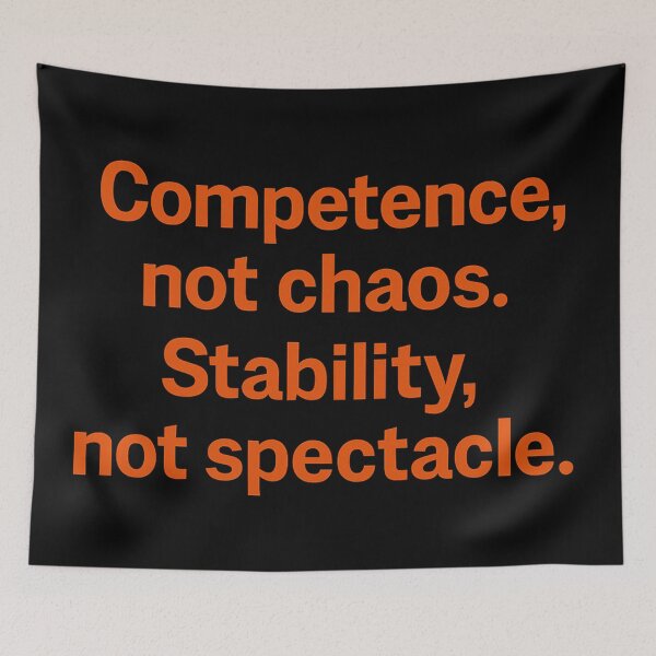 Item preview, Competence, not chaos. Stability, not spectacle. designed and sold by Owcomm.