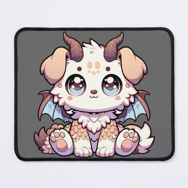 Item preview, Little Moat Monster Kawaii Fantasy Creature Dragon Hybrid Puppy Dog designed and sold by 3rd Eye Perceptions.