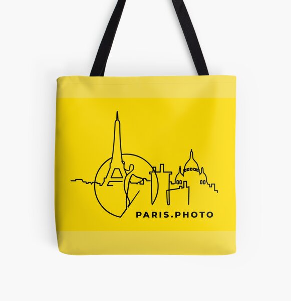 PARIS PHOTO JAUNE Tote bag doublé