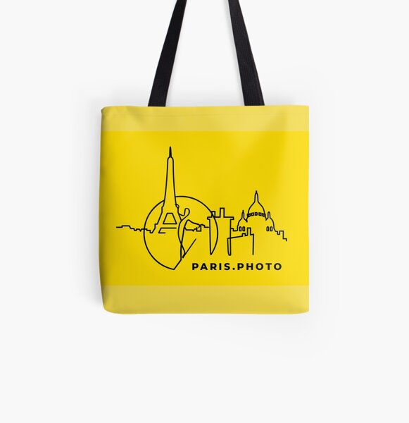 PARIS PHOTO JAUNE Tote bag doublé