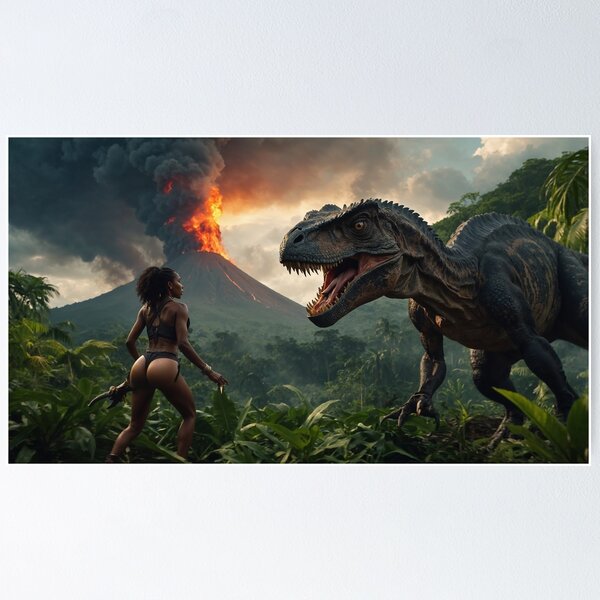 Item preview, Queen of the Lost Volcano – Survival Against the Beast designed and sold by Pandora113.