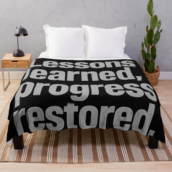 Item preview, Lessons Learned, Progress Restored. designed and sold by Owcomm.