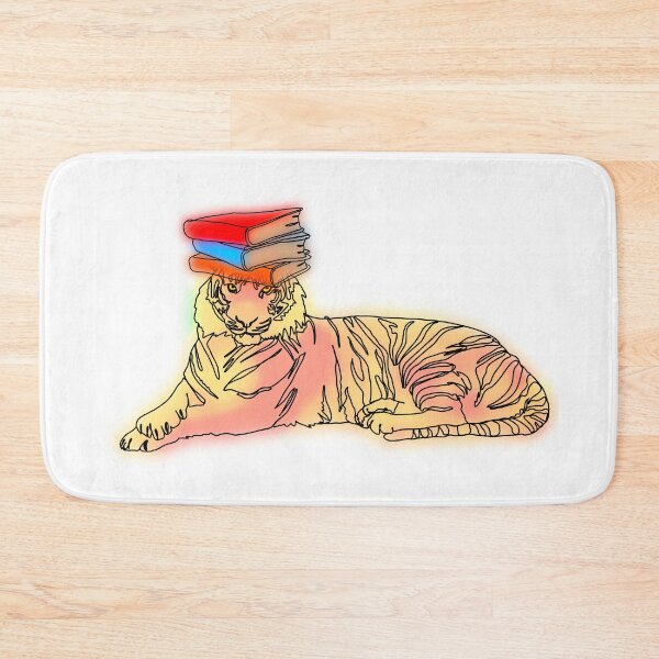 Item preview, Maple the Tiger with Stack of Books – animalzinhats designed and sold by Ashley’sAnimalz.