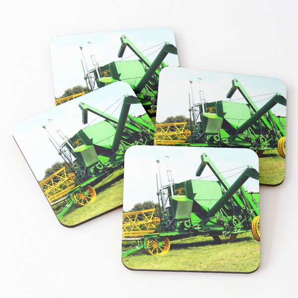 Item preview, 1940 John Deere Combine Harvester No. 36 – Vintage Farm Equipment  designed and sold by Peter Kraaibeek | Generative Designs and Car Art.