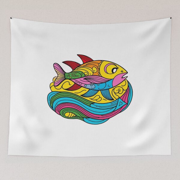 Item preview, Colorful Fish Print – Sea Animal Art designed and sold by DariaCraft.