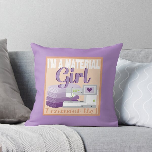 Item preview, Eat Sleep Repeat - Material Girl - Embroidery Machine - PURPLE designed and sold by StellarFX.