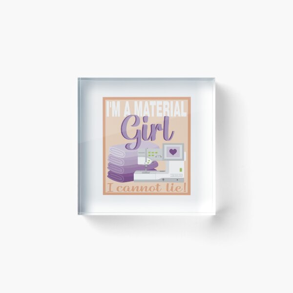 Item preview, Eat Sleep Repeat - Material Girl - Embroidery Machine - PURPLE designed and sold by StellarFX.
