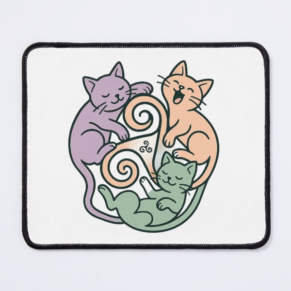 Item preview, cat round designed and sold by Triskelzen.