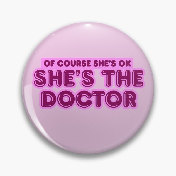 Item preview, Thirteenth Doctor 'She's The Doctor' designed and sold by KnitintheTardis.