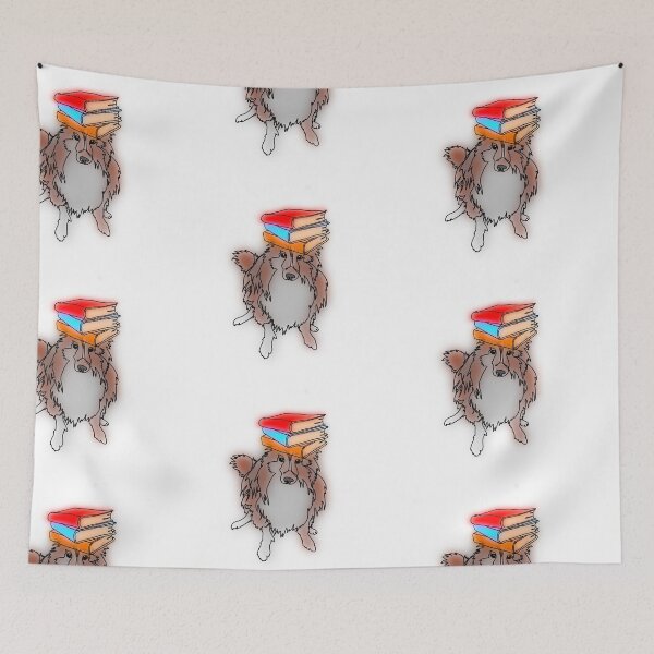 Item preview, Josh the Sheltie Puppy with Books – animalzinhats designed and sold by Ashley’sAnimalz.