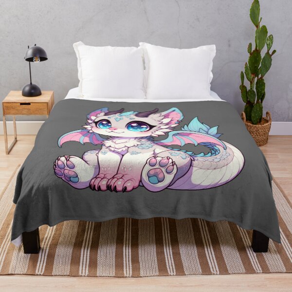 Item preview, Little Moat Monster Kawaii Fantasy Creature Dragon Hybrid Wolf Puppy designed and sold by 3rd Eye Perceptions.