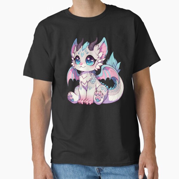 Item preview, Pequeño monstruo de foso, criatura fantástica kawaii, dragón híbrido, cachorro de lobo designed and sold by 3rd Eye Perceptions.