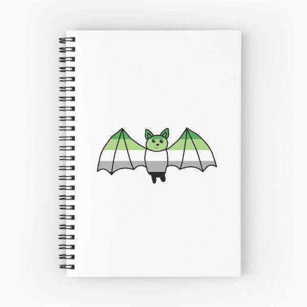 Item preview, Cute Aromantic Pride Flag Bat designed and sold by ChloeCosDesigns.