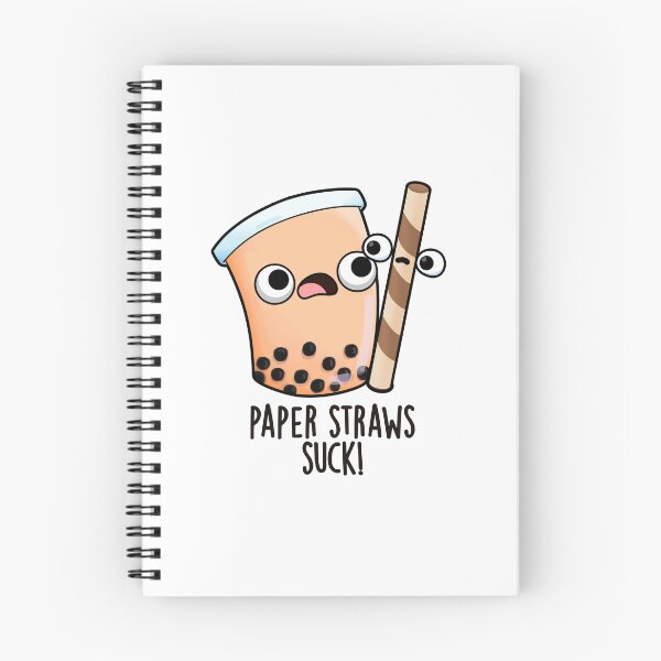 Item preview, Paper Straws Suck Funny Drink Pun  designed and sold by punnybone.