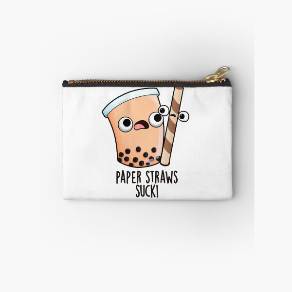 Item preview, Paper Straws Suck Funny Drink Pun  designed and sold by punnybone.