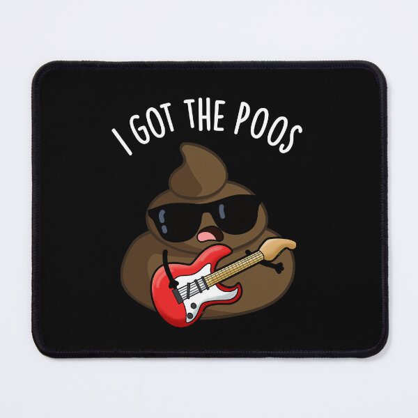 Item preview, I Got The Poos Funny Poop Blues Pun (Dark BG) designed and sold by punnybone.