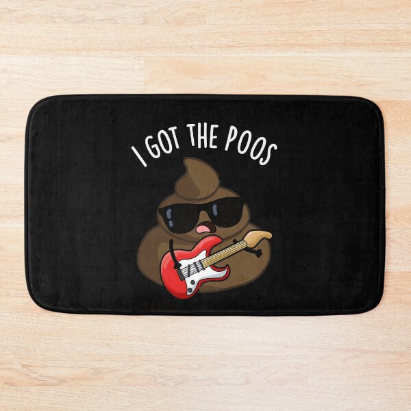 Item preview, I Got The Poos Funny Poop Blues Pun (Dark BG) designed and sold by punnybone.