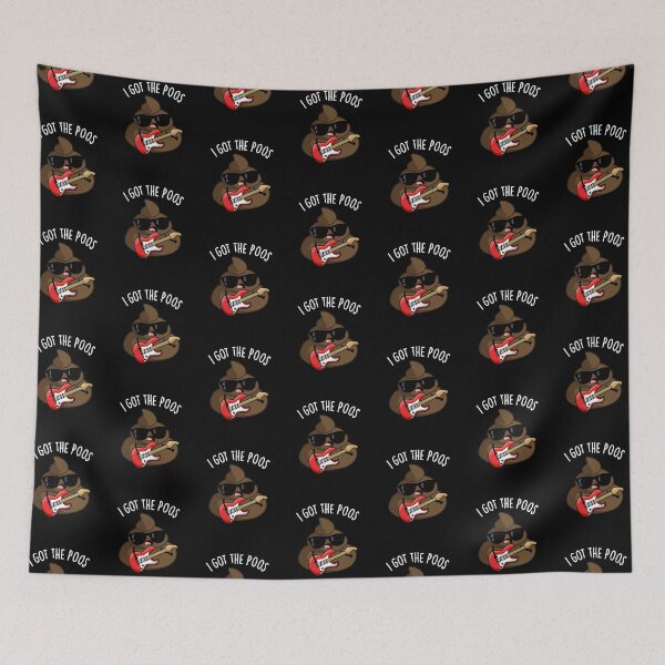 Item preview, I Got The Poos Funny Poop Blues Pun (Dark BG) designed and sold by punnybone.