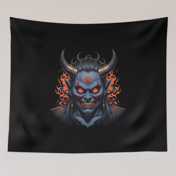 Item preview, Japanese yokai demon designed and sold by Danh Style.