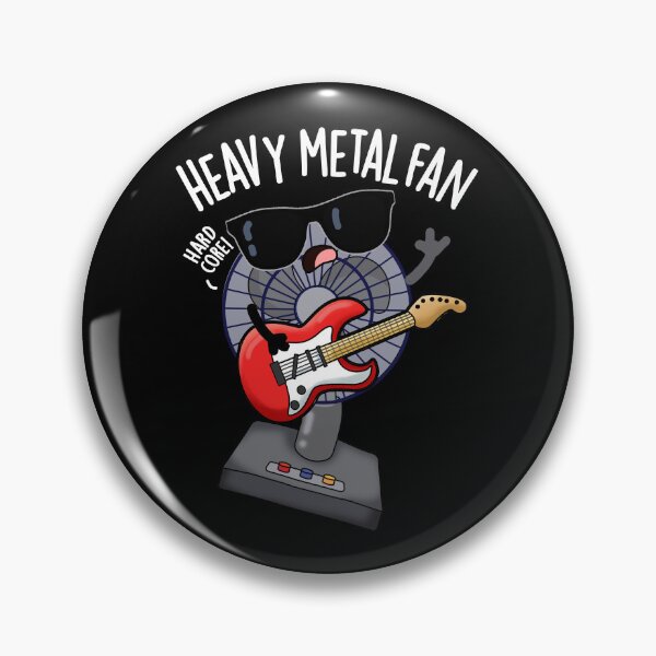 Item preview, Heavy Metal Fan Funny Music Pun (Dark BG) designed and sold by punnybone.