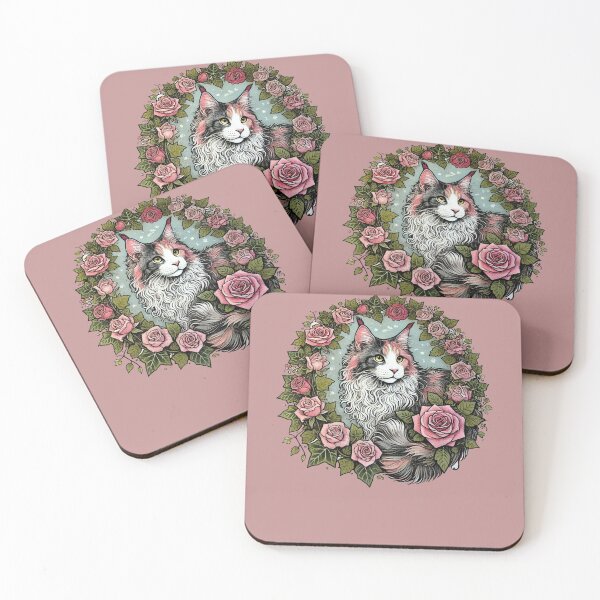 Item preview, Dilute Calico Maine Coon Cat designed and sold by FrictionMaxxing.