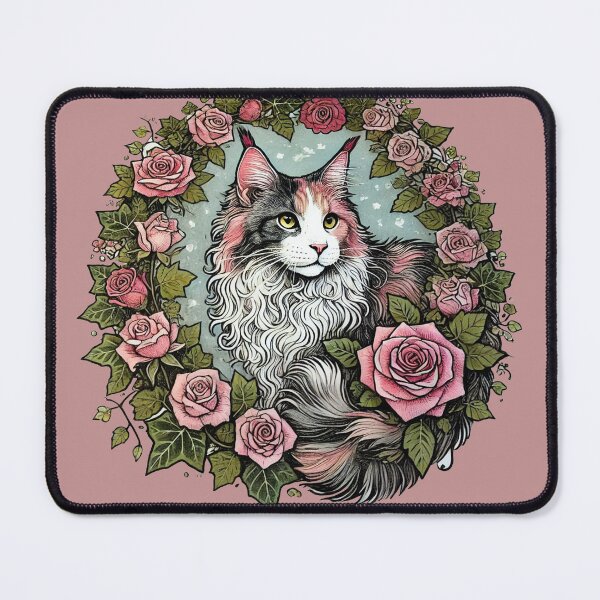 Item preview, Dilute Calico Maine Coon Cat designed and sold by FrictionMaxxing.