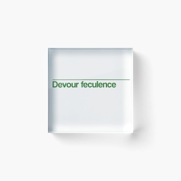 Item preview, Devour Feculence - Green designed and sold by CultureSnap.