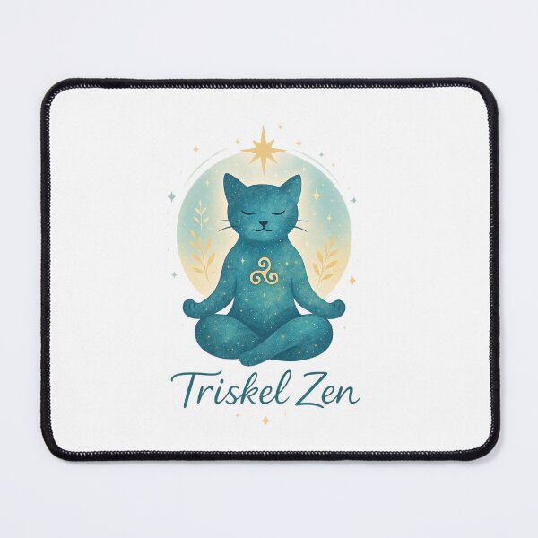 Item preview, meditating cat designed and sold by Triskelzen.