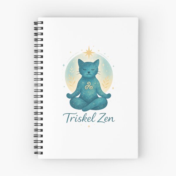 Item preview, meditating cat designed and sold by Triskelzen.