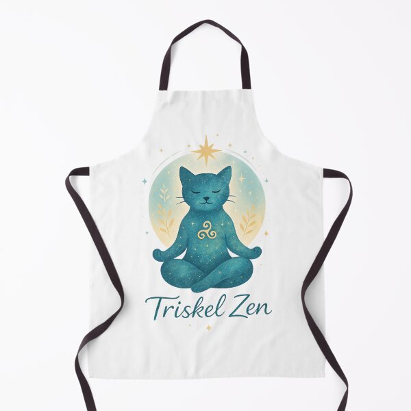 Item preview, meditating cat designed and sold by Triskelzen.